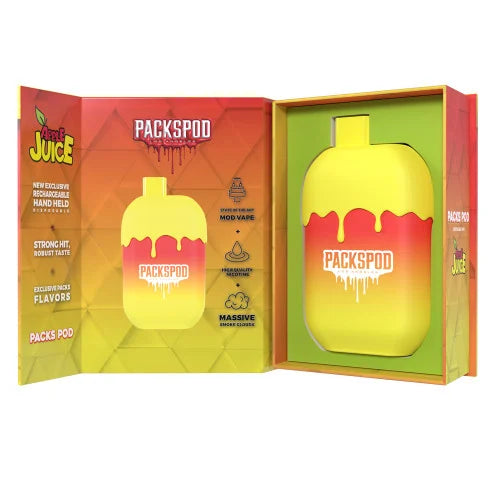 Packspod Disposables [5000 puffs] - Apple Juice