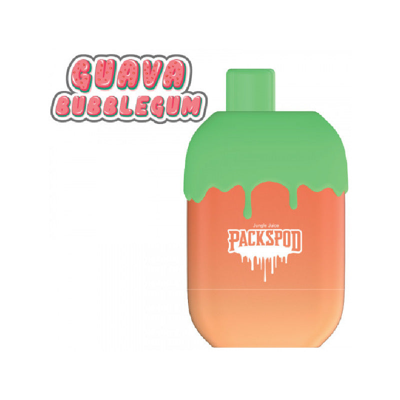 Packspod Disposables [5000 puffs] - Guava Bubblegum - V4S