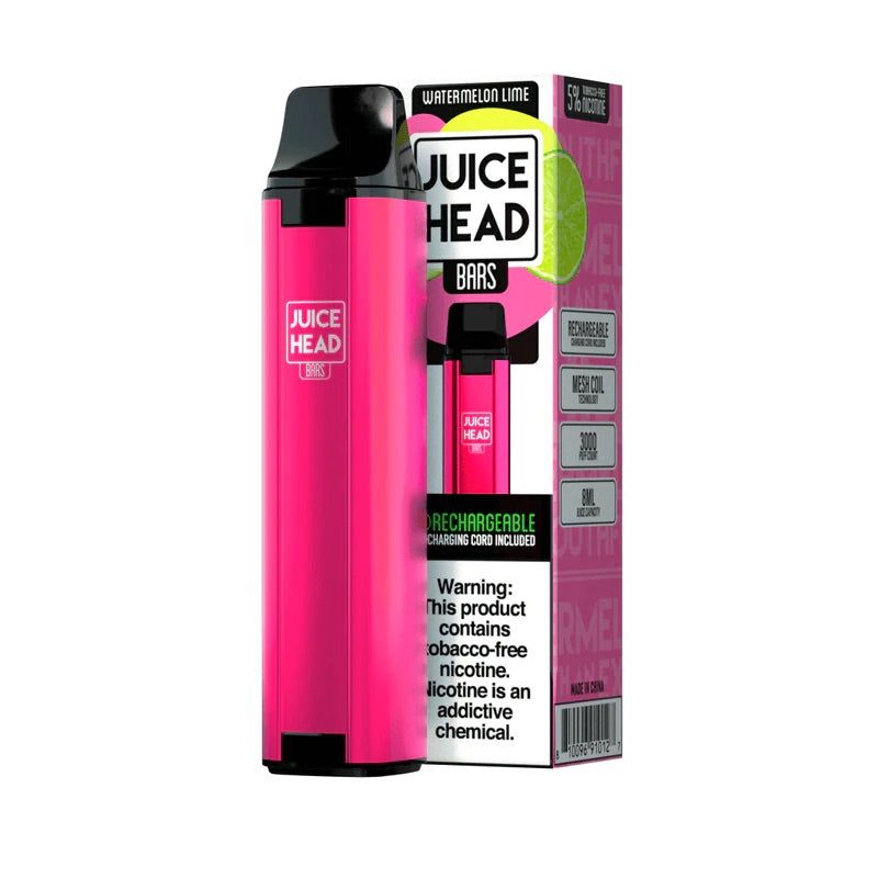 Juice Head Bars Disposable - Watermelon Lime [3000 puffs] CLEARANCE