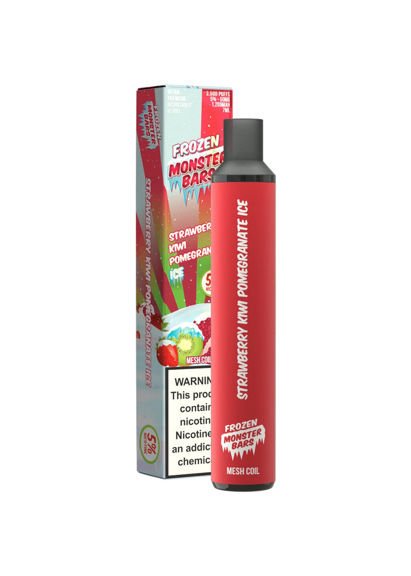 Monster Bars Disposable [3500 puffs] - Strawberry Kiwi Pomegranate Ice - V4S
