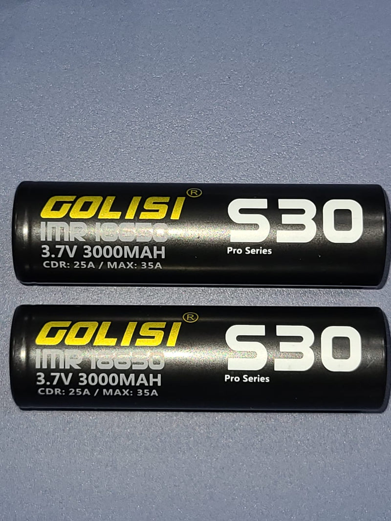 Golisi S30 - 18650 - 3000mAh Pro Series Batteries - V4S