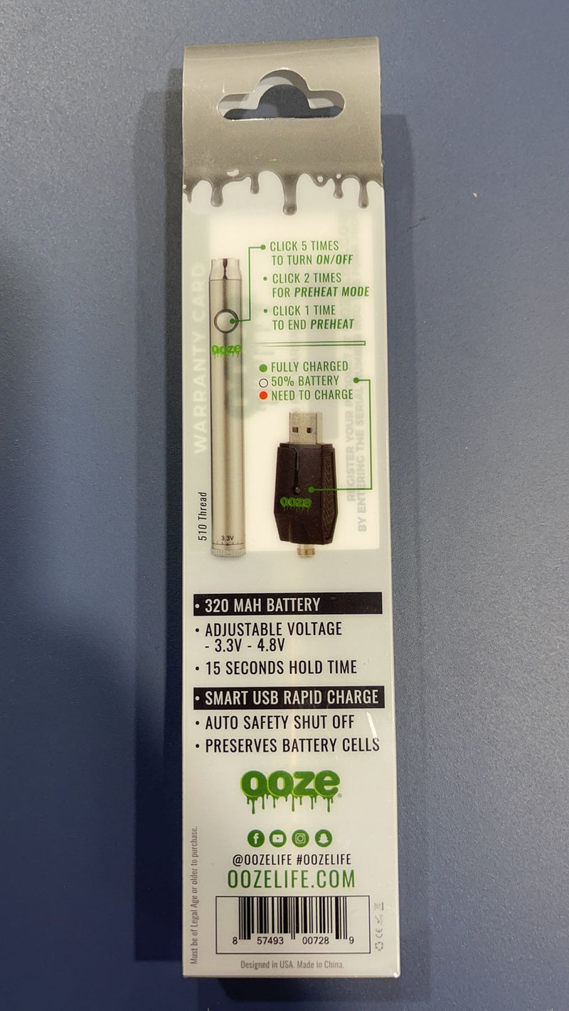 Ooze Twist Slim Pen Adjustable Voltage Battery - V4S