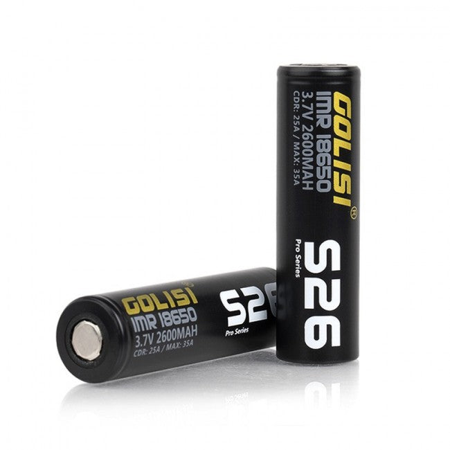 Golisi S26 - 18650 - 2600mAh Pro Series Batteries - V4S