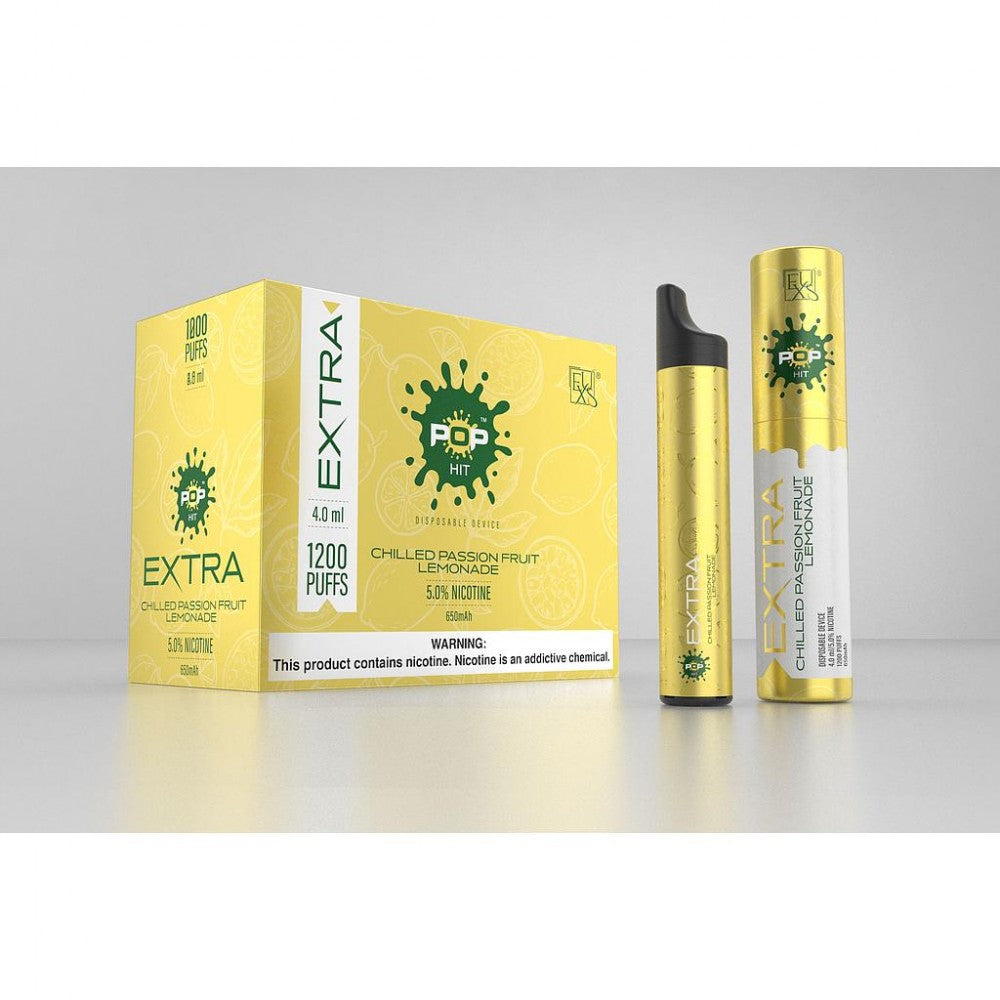 Pop Xtra Disposables 5% 1200 puffs - Chilled Passion Fruit Lemonade [C