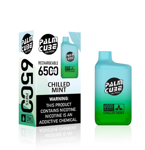 Cali Palm Cube Disposable [6500 puffs] - Chilled Mint [CLEARANCE]