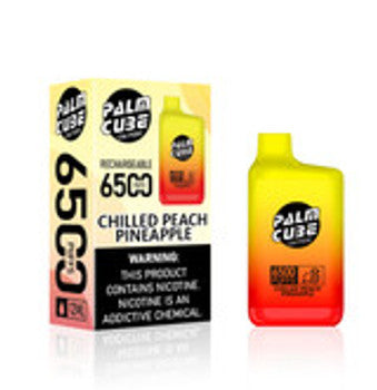 Cali Palm Cube Disposable [6500 puffs] - Chilled Peach Pineapple [CLEARANCE]