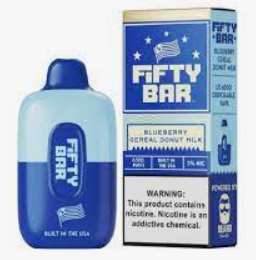 Beard Fifty Bar [6500 PUFFS] - Blueberry Cereal Donut Milk