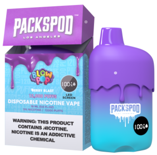Packspod Disposables [12000 puffs] - Blow Pop