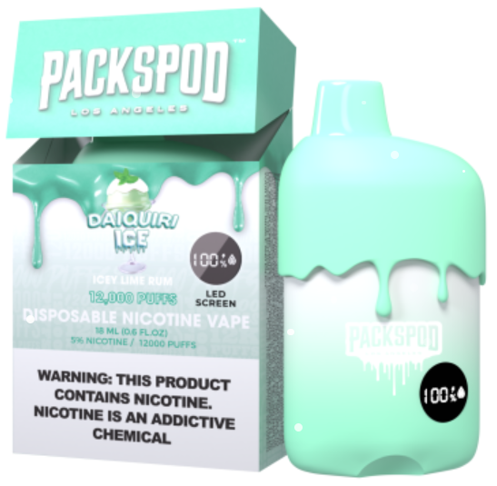 Packspod Disposables [12000 puffs] - Daiquiri Ice