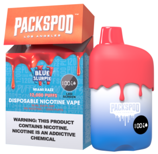 Packspod Disposables [12000 puffs] - Blue Slurpie