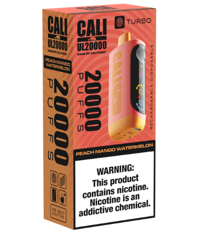 Cali UL20000 Disposable [20,000 puffs] - Peach Mango Watermelon