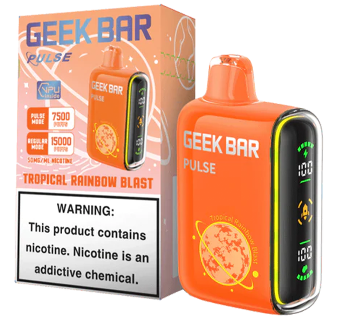 Geek Bar Pulse Disposables [15000 puffs] - Tropical Rainbow Blast