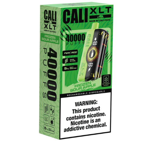 sour apple disposable vape Cali XLT Disposable [40,000 puffs]