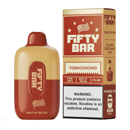 Beard Fifty Bar [6500 PUFFS] - Tobaccocino