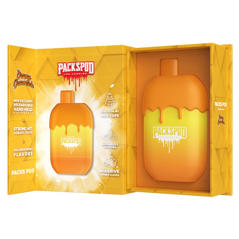 Packspod Disposables [5000 puffs] - Orange Creamsicle