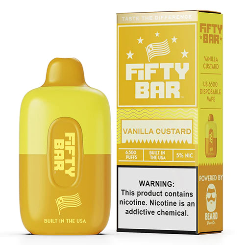 Beard Fifty Bar [6500 PUFFS] - Vanilla Custard