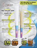 Packs Glones pre-rolled cone + glass tip [2 pk]