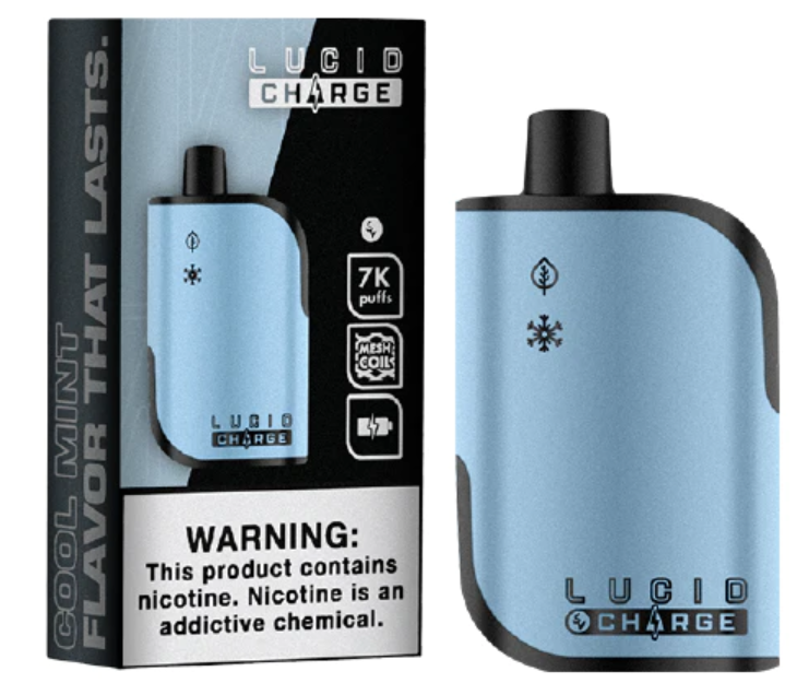 Lucid Charge Disposable [7000 puffs] - Cool Mint