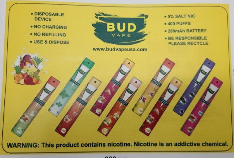 Bud Vape Disposables - Strawberry Cucumber [CLEARANCE] - V4S