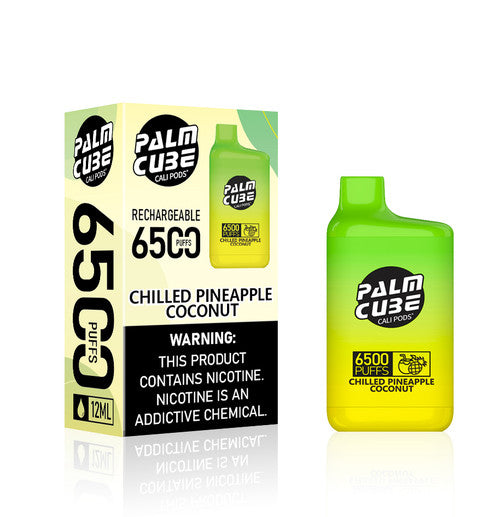 Cali Palm Cube Disposable [6500 puffs] - Chilled Pineapple Coconut [CLEARANCE]