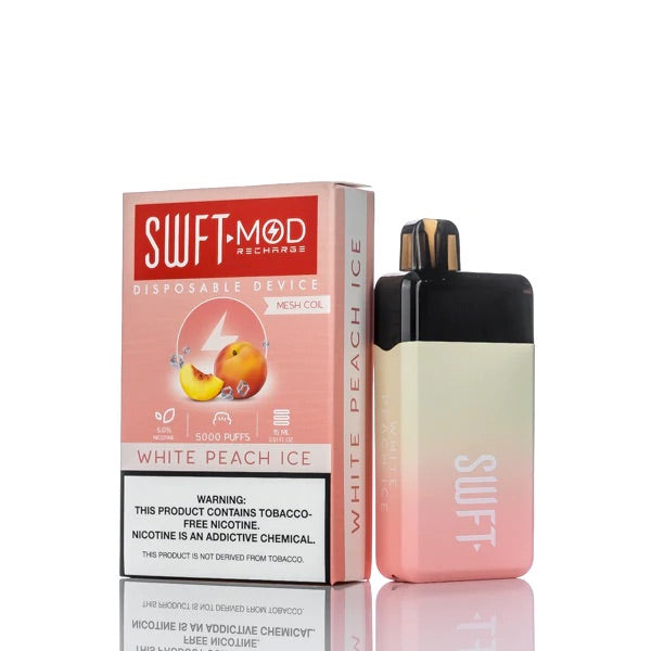 SWFT Mod Disposable Device [5000 puffs] - White Peach Ice - V4S