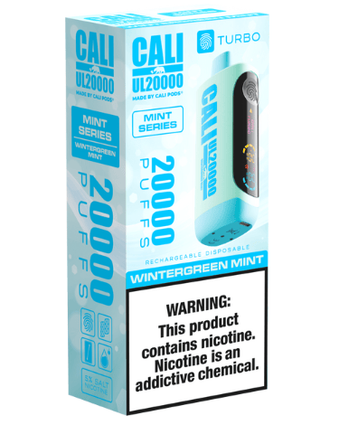 wintergreen disposable vape Cali UL20000 MINT SERIES [20,000 puffs] – Mint – V4S Nicotine:20MG Elf Bar 10K Cbd Black