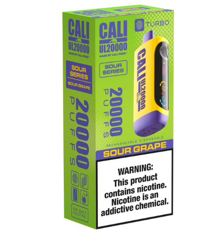 Cali UL20000 Disposable SOUR SERIES [20,000 puffs] - Sour Grape