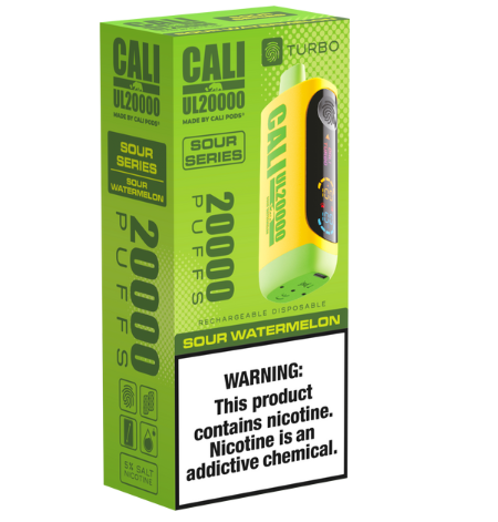 Cali UL20000 Disposable SOUR SERIES [20,000 puffs] - Sour Watermelon