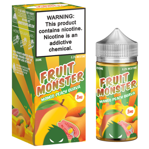 fruit-monster-mango-peach-guava-100ml__34140.1556846262 Fruit Monster - Mango Peach Guava - 100ml - V4S