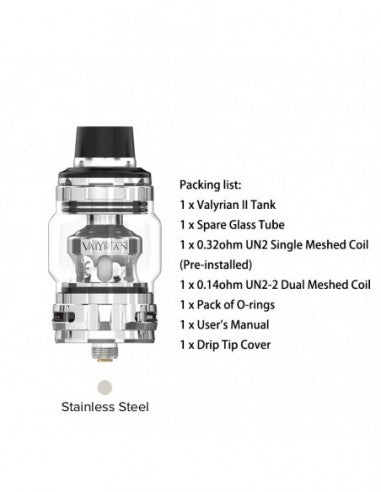 uwell-valyrian-2-valyrian-ii-valyrian-sub-ohm-tank-mesh-coil Uwell Valyrian II Tank - V4S