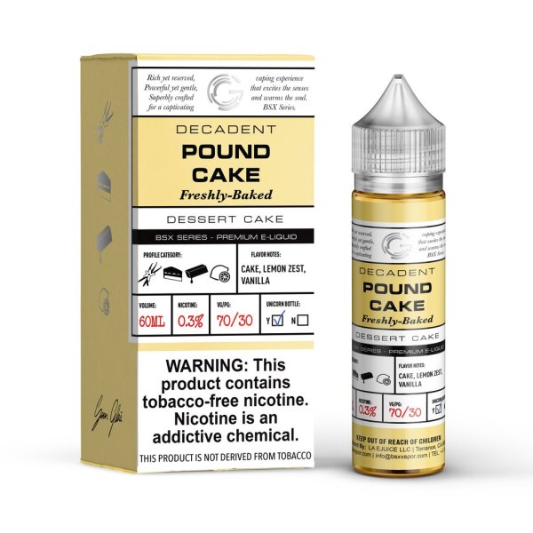 v4s-glasbasixpoundcake Glas - Basix Series - Poundcake 60ml - V4S